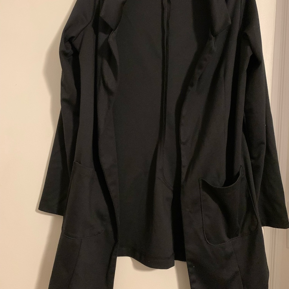 LuLaRoe Black Open Coat with Pockets